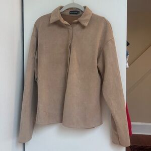 PrettyLittleThing Tan Blazer Suit Jacket